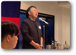 新入会員の南波君 新入会員の南波君