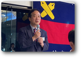 岡本事務局顧問から阿波踊りの注意事項 岡本事務局顧問から阿波踊りの注意事項